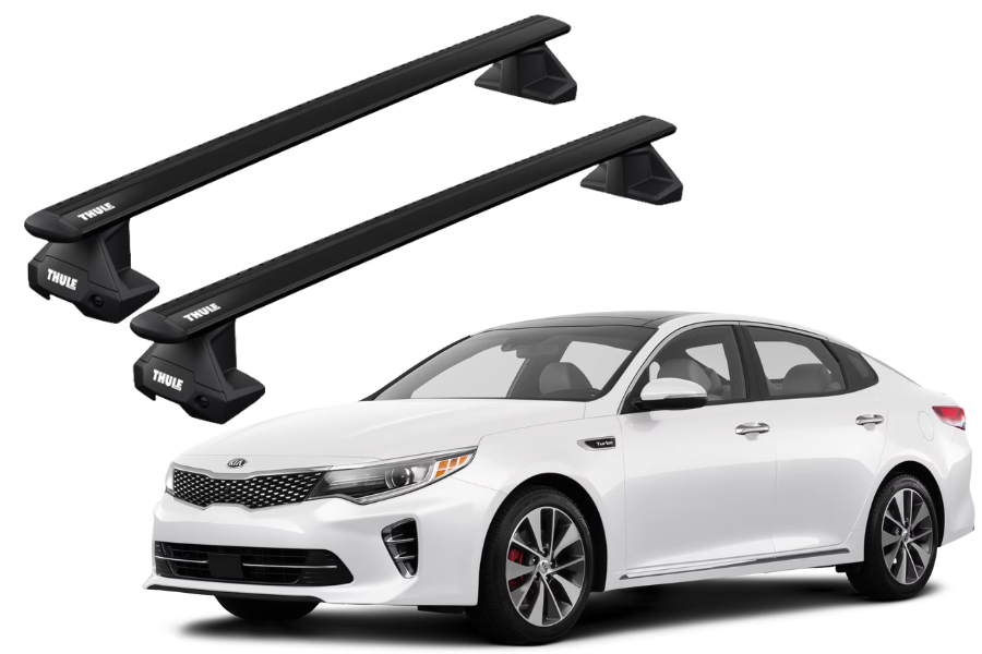 Barras THULE EVO WingBar para autos KIA Optima desde 2016 - 2020 negro