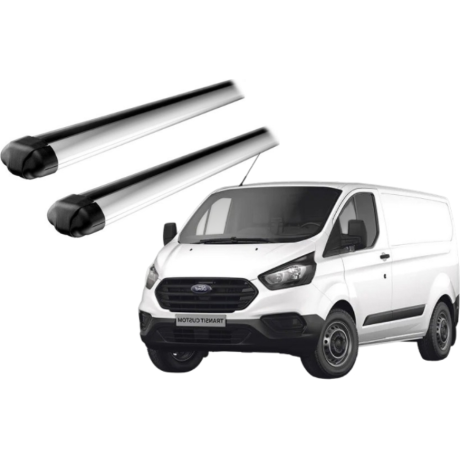 Barras THULE EVO AeroBar para Van FORD Transit Custom 2013 a 2018 negro