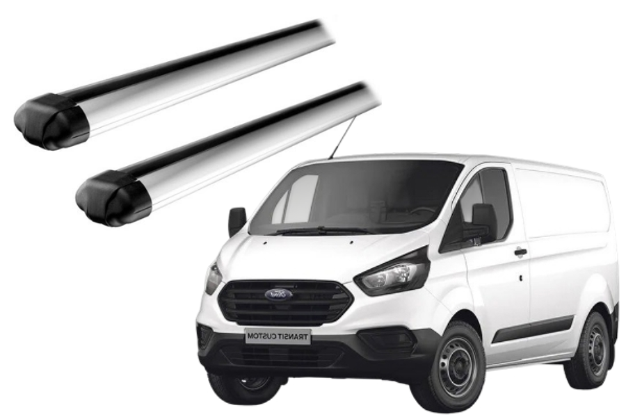 Barras THULE EVO AeroBar para Van FORD Transit Custom 2013 a 2018 negro