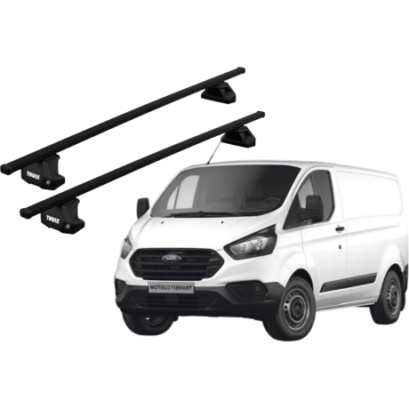 Barras THULE EVO SquareBar para Van FORD Transit Custom 2013 a 2018