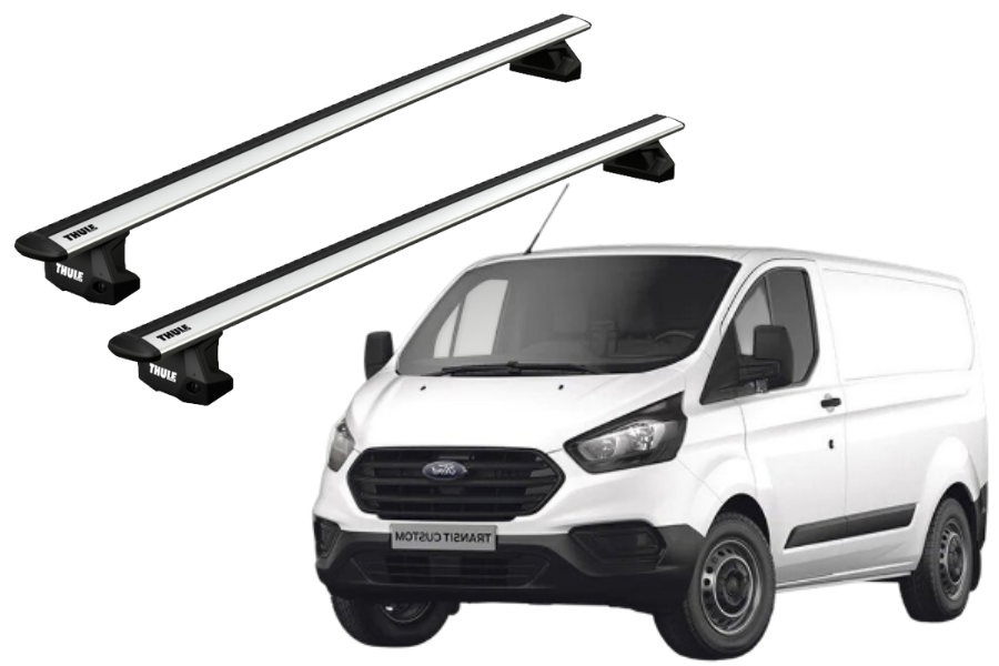 Barras THULE EVO WingBar para Van FORD Transit Custom 2013 a 2018