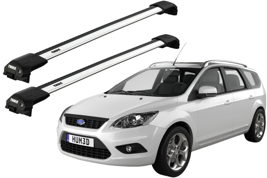 Barras THULE EDGE Flush para autos FORD Focus 2008 a 2011