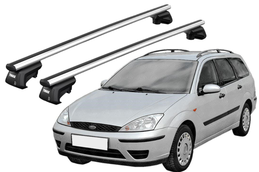 Barras THULE SmartRack XT AluBar para autos FORD Focus 2004 a 2007