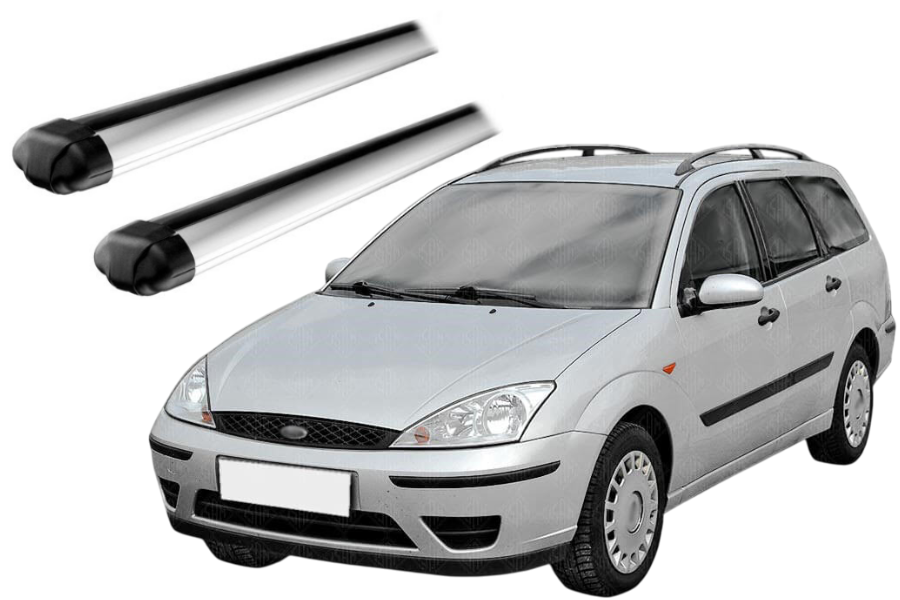 Barras THULE EVO AeroBar para autos FORD Focus 2004 a 2007 negro