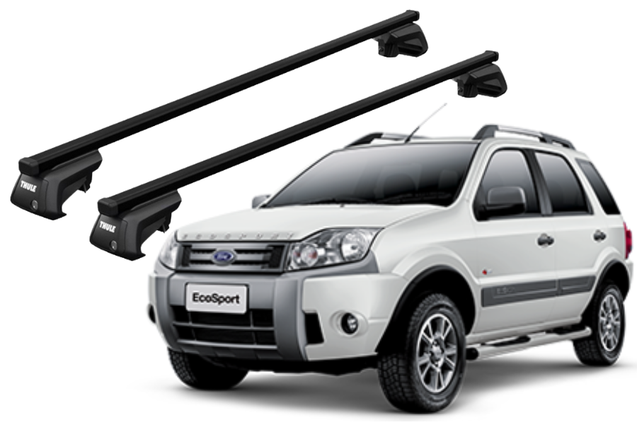 Barras THULE EVO SquareBar para autos FORD Ecosport 2010 a 2017