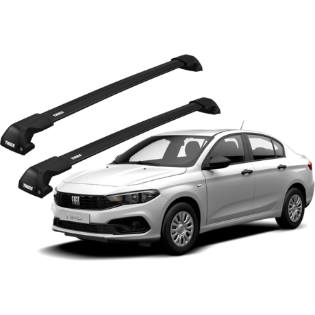 Barras THULE EDGE Flush para autos FIAT Tipo desde 2016 a 2020 negro