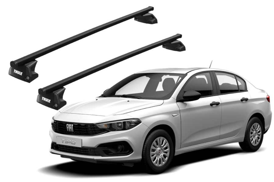 Barras THULE EVO SquareBar para autos FIAT Tipo desde 2016 a 2020