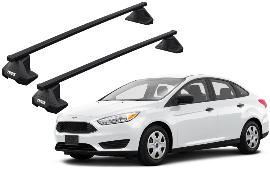 Barras THULE EVO SquareBar para autos FORD Focus 2011 a 2018