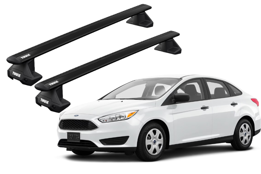 Barras THULE EVO WingBar para autos FORD Focus 2011 a 2018 negro