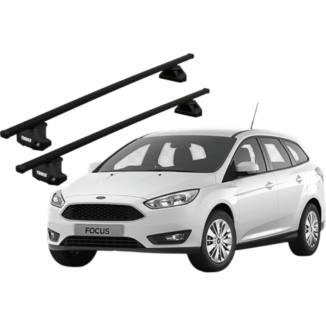 Barras THULE EVO SquareBar para autos FORD Focus 2005 a 2011