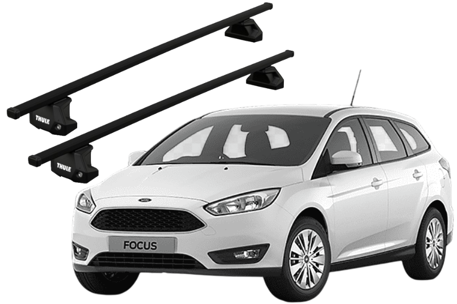 Barras THULE EVO SquareBar para autos FORD Focus 2005 a 2011