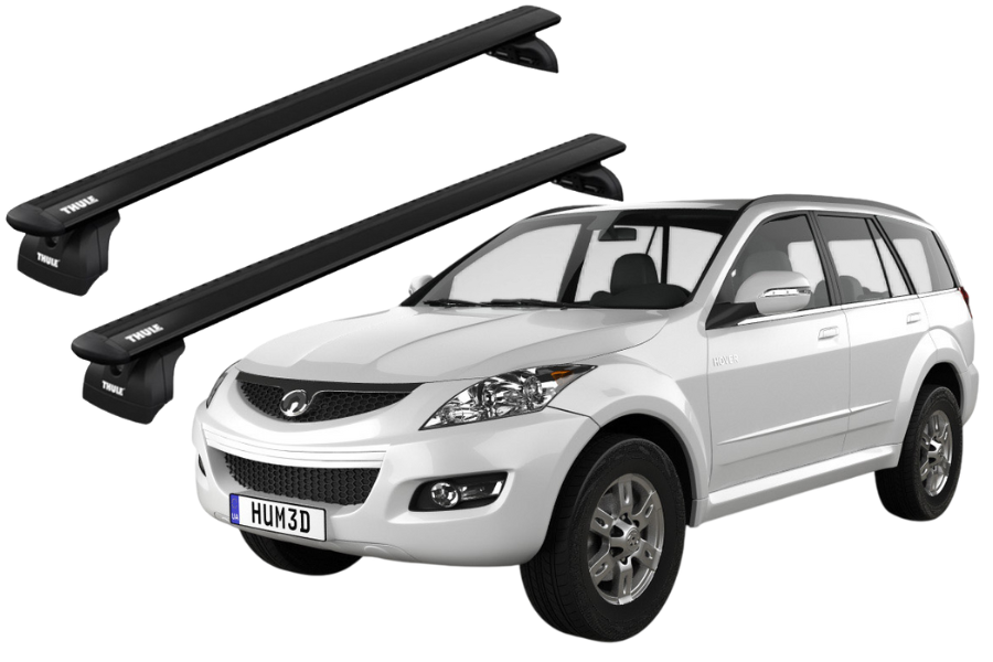 Barras THULE WingBar para autos GREAT WALL Haval H5 desde 2011 - 2018 negro