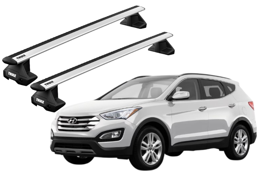 Barras THULE EVO WingBar para autos HYUNDAI Santa Fe 2013 a 2015