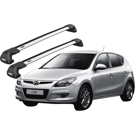 Barras THULE EDGE Flush para autos HYUNDAI i30 2012 a 2017