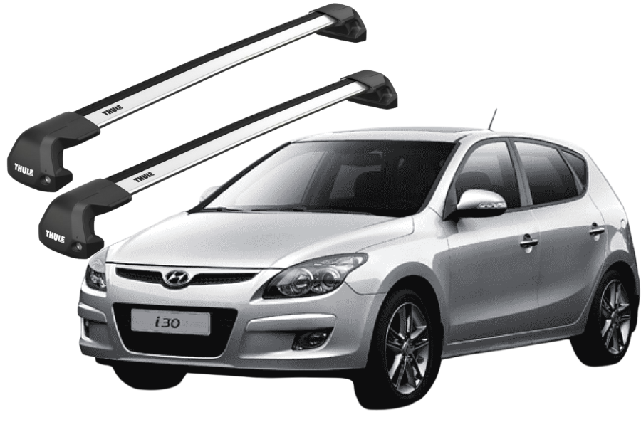 Barras THULE EDGE Flush para autos HYUNDAI i30 2012 a 2017