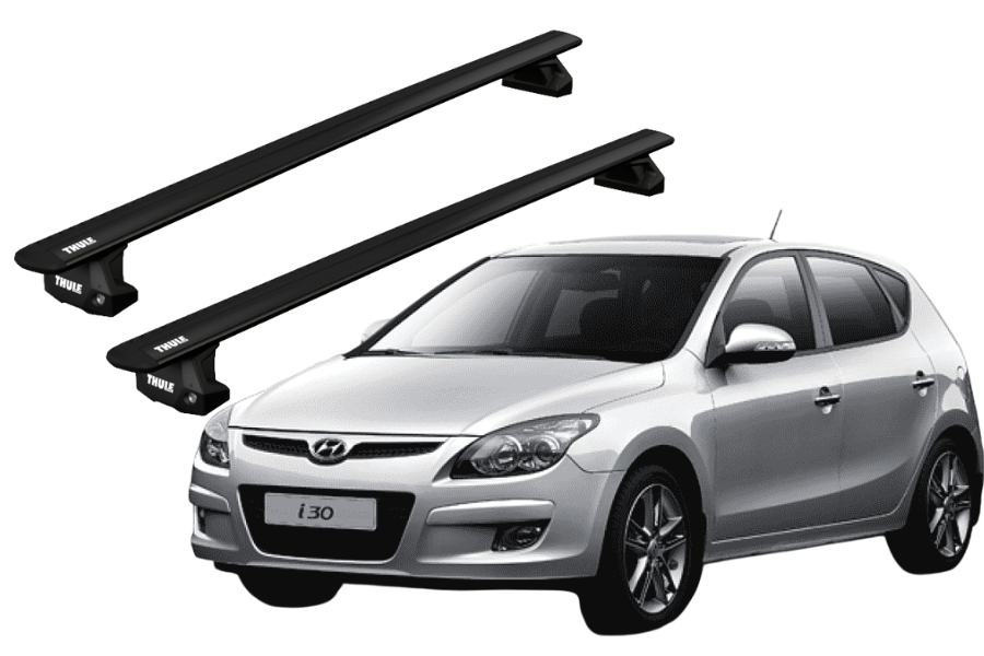 Barras THULE EVO WingBar para autos HYUNDAI i30 2012 a 2017 negro