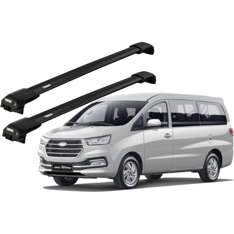 Barras THULE EDGE Flush para autos JAC Refine desde 2009 - 2016 negro