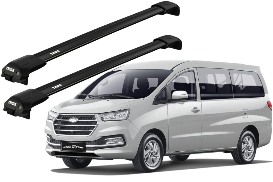 Barras THULE EDGE Flush para autos JAC Refine desde 2009 - 2016 negro