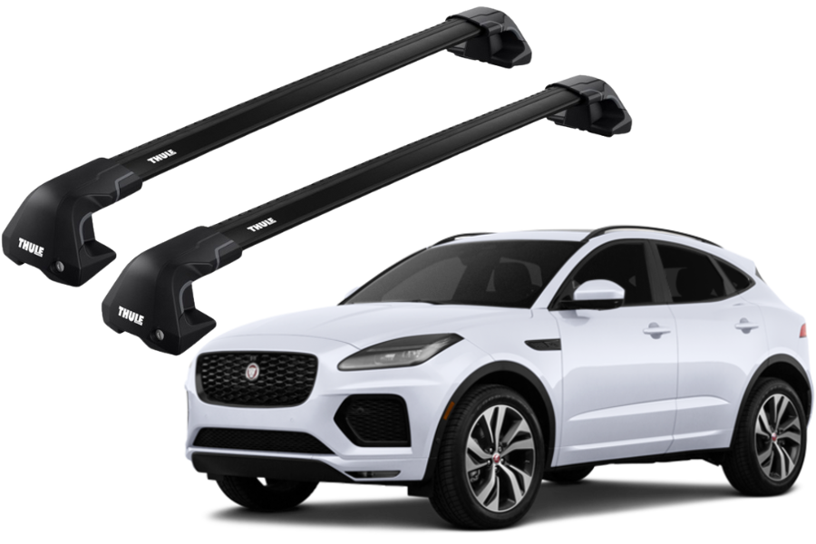 Barras THULE EDGE Flush para autos JAGUAR E-Pace desde 2018 negro