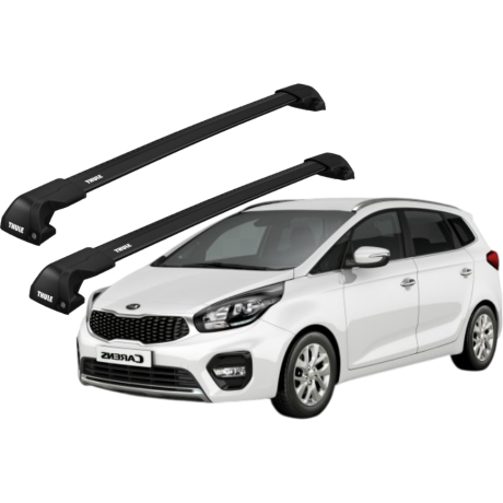Barras THULE EDGE Flush para autos KIA Carens desde 2013 negro
