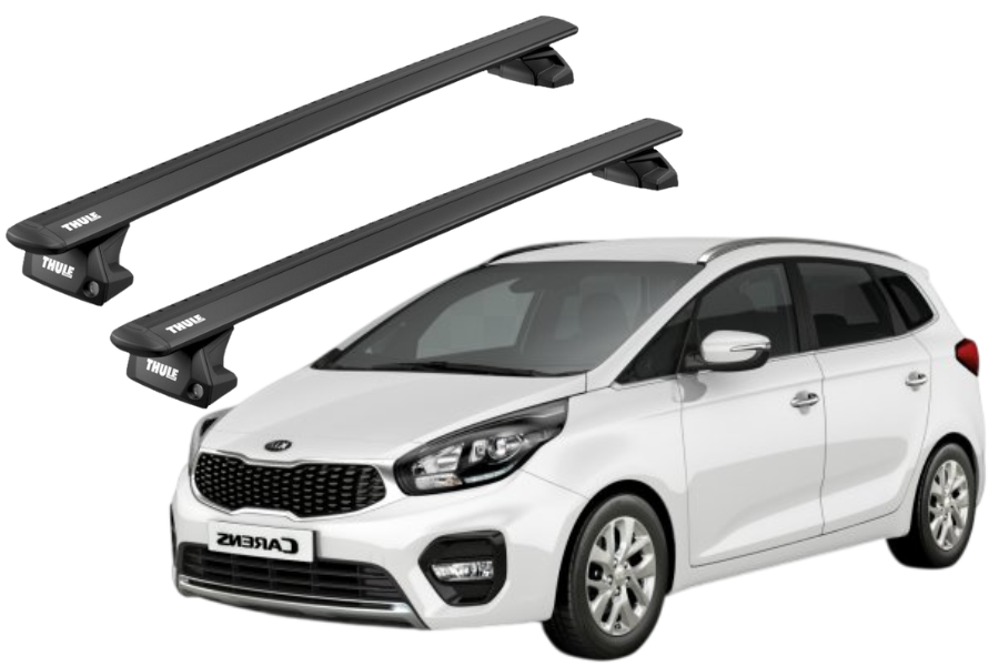 Barras THULE EVO WingBar para autos KIA Carens desde 2013 negro