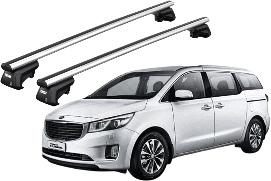 Barras THULE SmartRack XT AluBar para autos KIA Grand Carnival 2006 a 2014