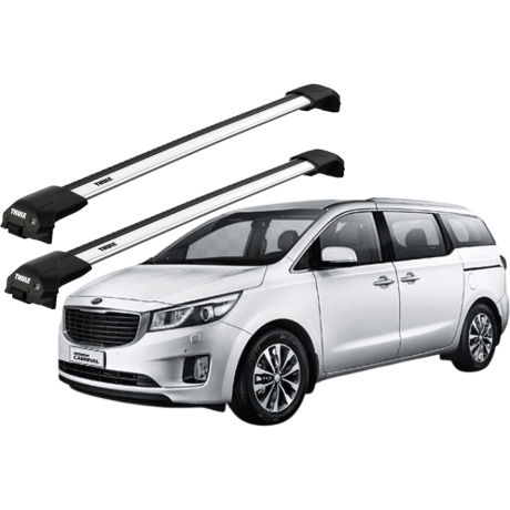 Barras THULE EDGE Flush para autos KIA Grand Carnival 2006 a 2014