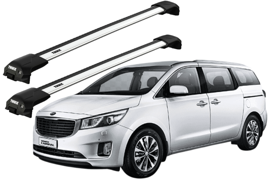 Barras THULE EDGE Flush para autos KIA Grand Carnival 2006 a 2014