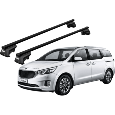 Barras THULE EVO SquareBar para autos KIA Grand Carnival 2006 a 2014