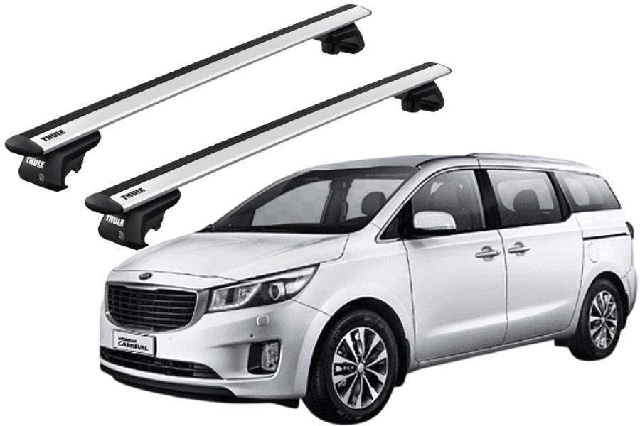Barras THULE EVO WingBar para autos KIA Grand Carnival 2006 a 2014