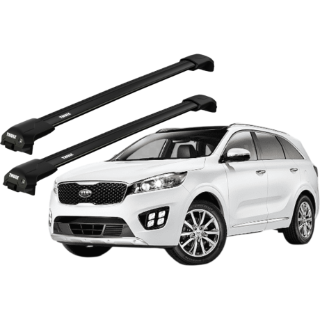 Barras THULE EDGE Flush para autos KIA Sorento 2010 a 2015 negro