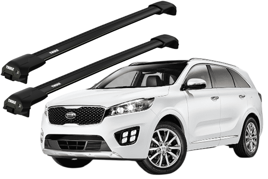 Barras THULE EDGE Flush para autos KIA Sorento 2010 a 2015 negro