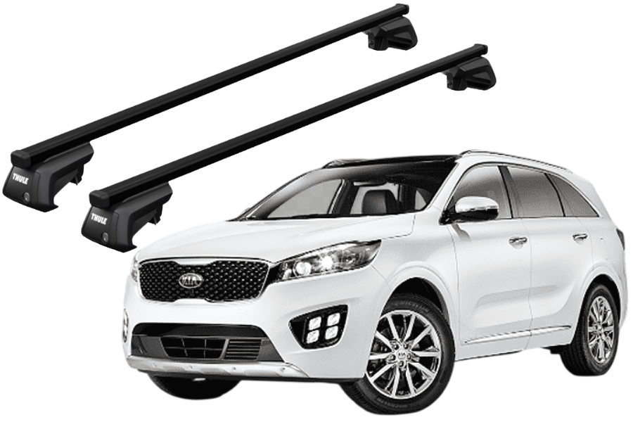 Barras THULE EVO SquareBar para autos KIA Sorento 2010 a 2015
