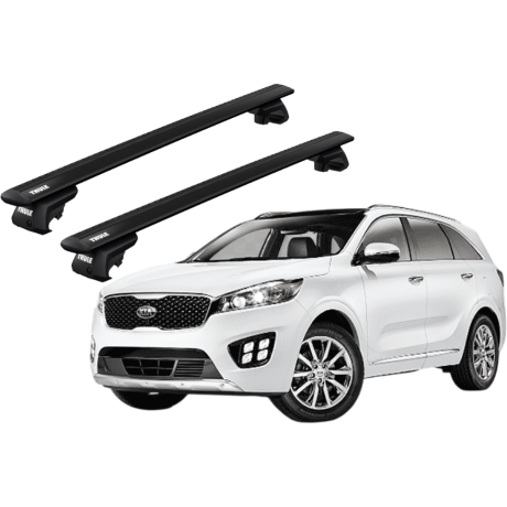 Barras THULE EVO WingBar para autos KIA Sorento 2010 a 2015 negro