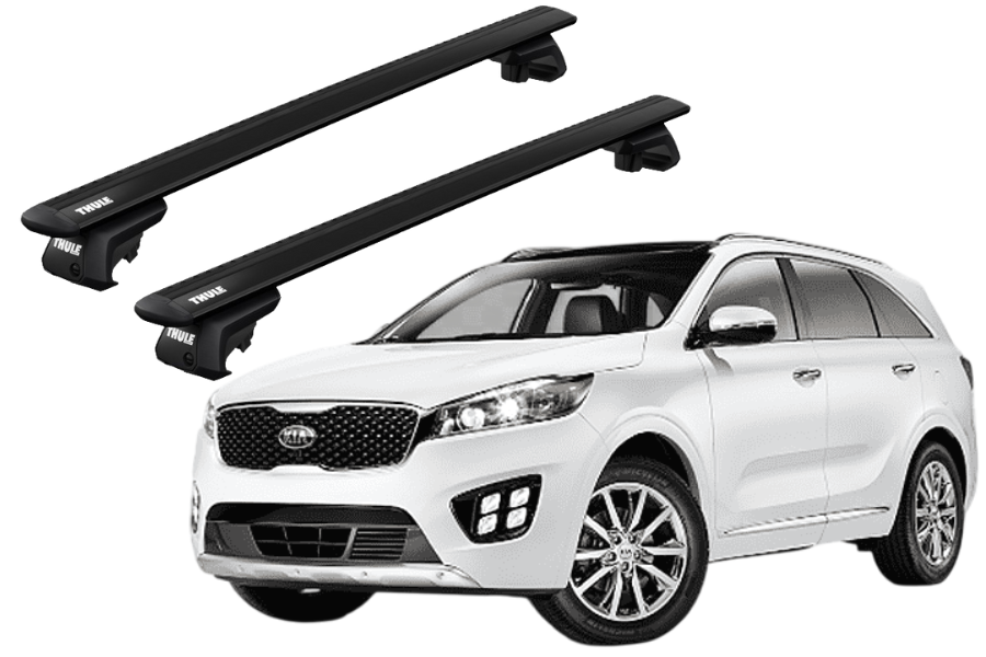 Barras THULE EVO WingBar para autos KIA Sorento 2010 a 2015 negro