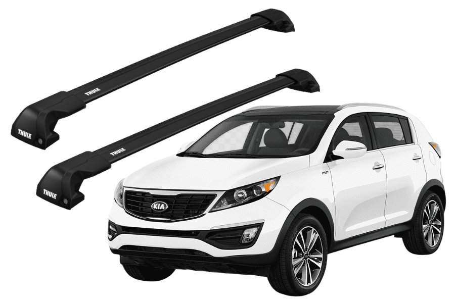 Barras THULE EDGE Flush para autos KIA Sportage 2010 a 2016 negro