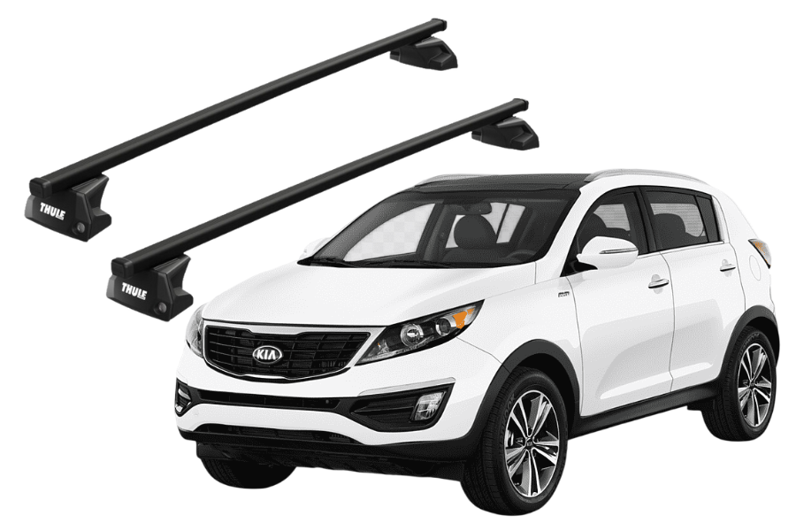 Barras THULE EVO SquareBar para autos KIA Sportage 2010 a 2016
