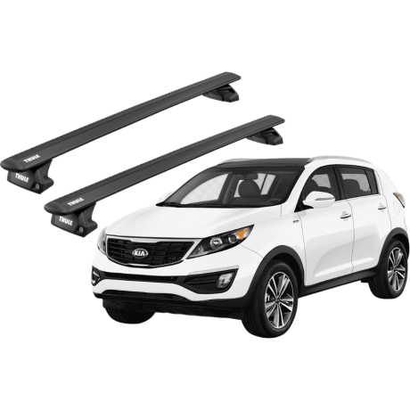 Barras THULE EVO WingBar para autos KIA Sportage 2010 a 2016 negro