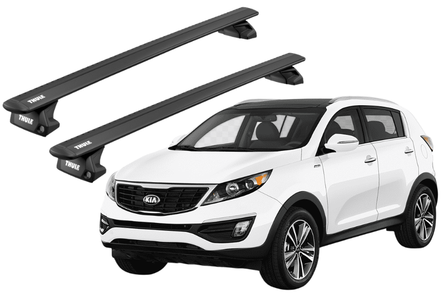 Barras THULE EVO WingBar para autos KIA Sportage 2010 a 2016 negro