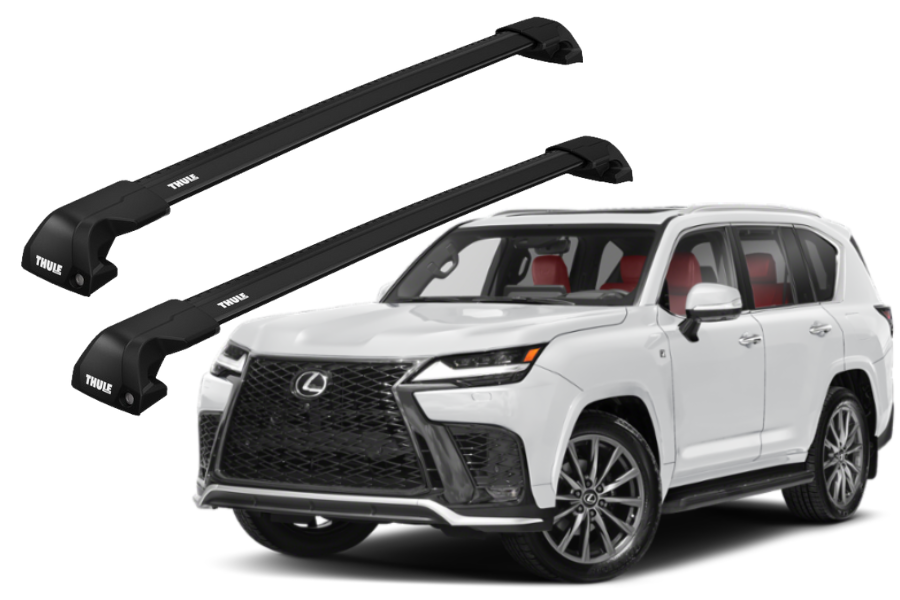 Barras THULE EDGE Flush para autos LEXUS LX-Series 2016 a 2021 negro