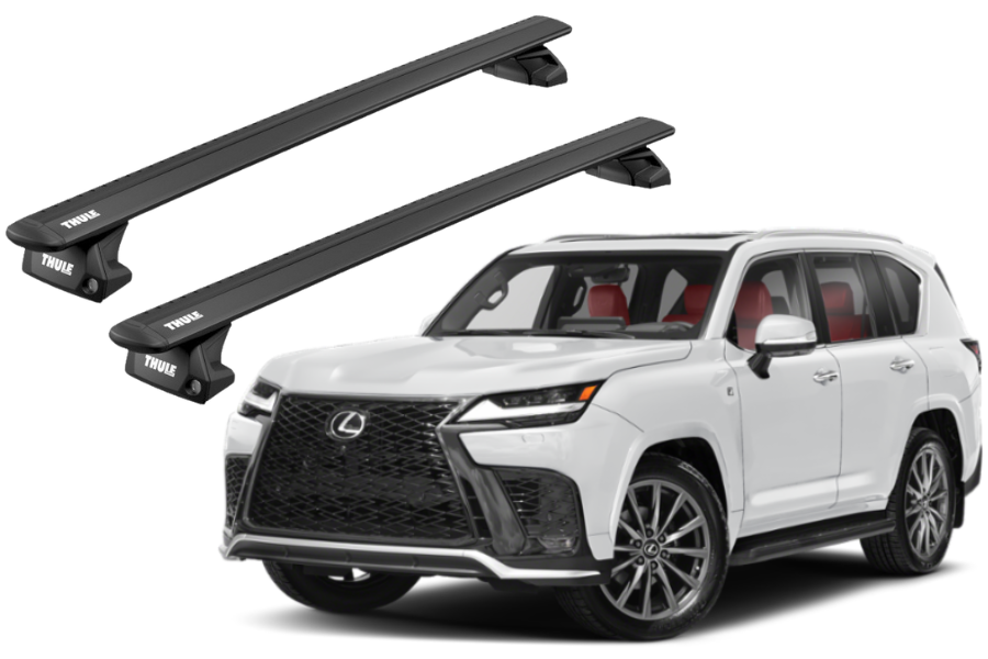 Barras THULE EVO WingBar para autos LEXUS LX-Series 2016 a 2021 negro
