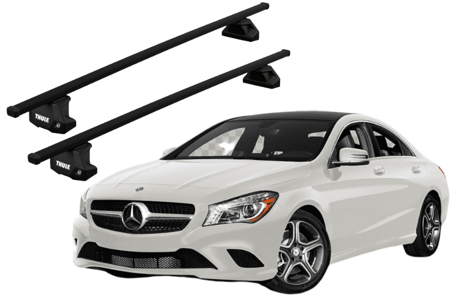 Barras THULE EVO SquareBar para autos Mercedes Benz CLA (C117) 2013 a 2018