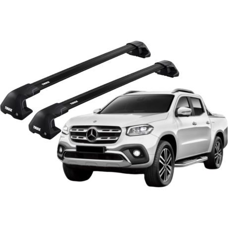 Barras THULE EDGE Flush para camioneta MERCEDES BENZ X-Class desde 2018 - 2020 negro