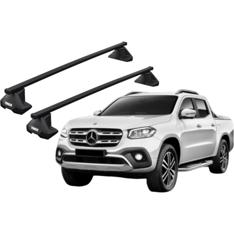 Barras THULE EVO SquareBar para camioneta MERCEDES BENZ X-Class desde 2018 - 2020