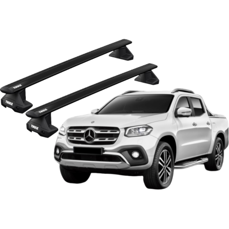 Barras THULE EVO WingBar para camioneta MERCEDES BENZ X-Class desde 2018 - 2020 negro