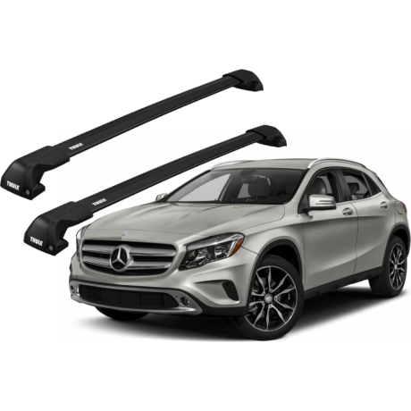 Barras THULE EDGE Flush para autos MERCEDES BENZ GLA 2014 a 2020 negro