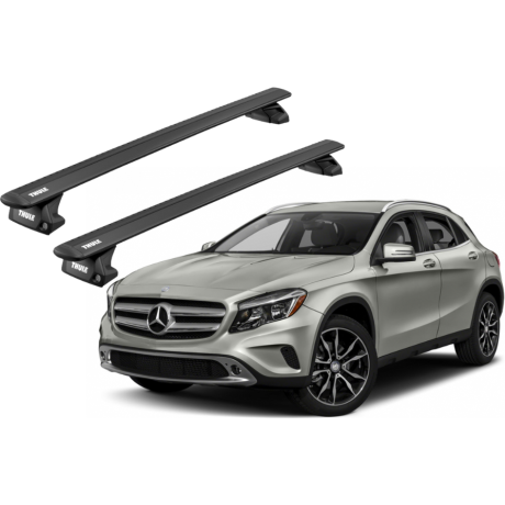 Barras THULE EVO WingBar para autos MERCEDES BENZ GLA 2014 a 2020 negro