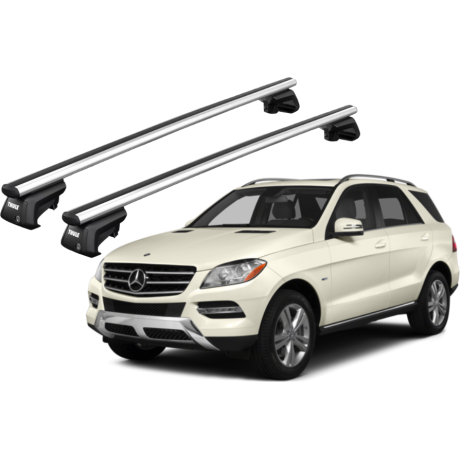 Barras THULE SmartRack XT AluBar para autos MERCEDES BENZ GLE (W166) 2015 a 2019