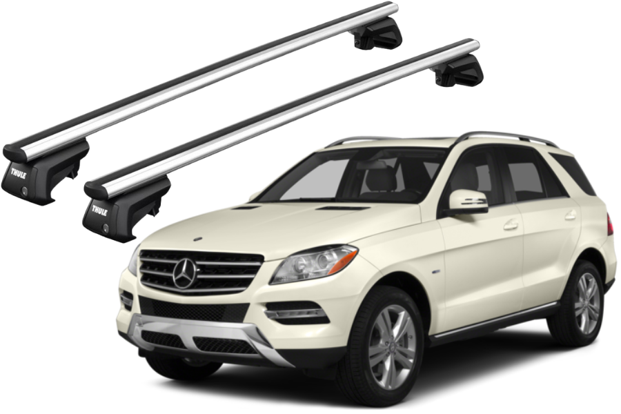 Barras THULE SmartRack XT AluBar para autos MERCEDES BENZ GLE (W166) 2015 a 2019