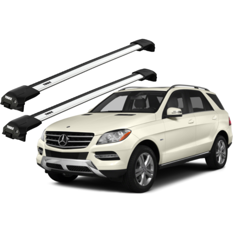 Barras THULE EDGE Flush para autos MERCEDES BENZ GLE (W166) 2015 a 2019